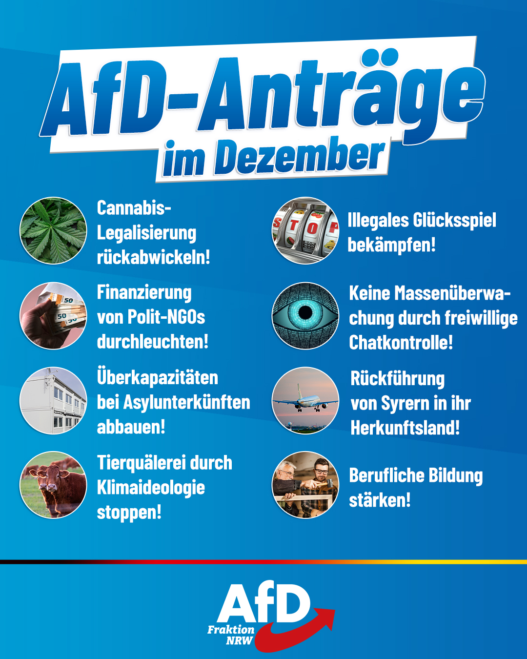 AFD NRW Anträge Dezember