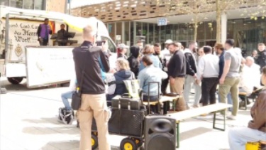 Demonstration am 11. April 2026 am Elberfelder Döppersberg